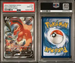 Charizard V 154/172 Alt Art Pokemon Brilliant Stars PSA 10 GEM MT - Image 3
