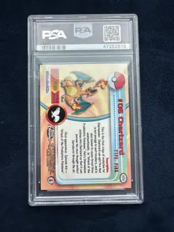 2000 Topps Chrome Pokemon TV Series 1 Charizard #6 - PSA 10 GEM MINT - Image 3