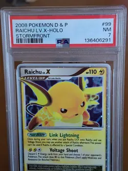 2008 Pokemon Diamond & Pearl Stormfront Raichu Lv. X Holo #99 - PSA 7- NEAR MINT - Image 2