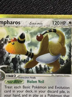 Pokemon TCG Ampharos Delta Species EX Dragon Frontiers 1/101 Holo NM Near Mint - Image 2
