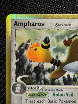 Pokemon TCG Ampharos Delta Species EX Dragon Frontiers 1/101 Holo NM Near Mint - Image 3
