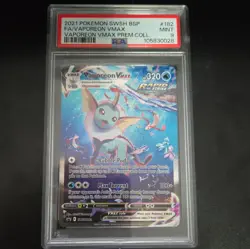 2021 Pokemon Vaporeon VMAX #SWSH182 Promo Premium Collection PSA 9 Mint - Image 1
