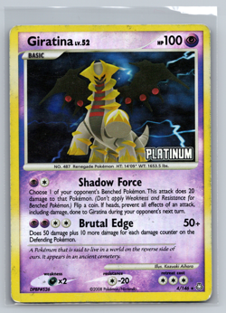 Pokemon Giratina 4/146 Legends Awakened Platinum Stamped Reverse Holo HP - Image 1