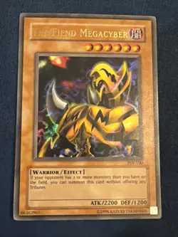 The Fiend Megacyber PSV-100 Ultra Rare MP Yugioh Vintage - Image 1