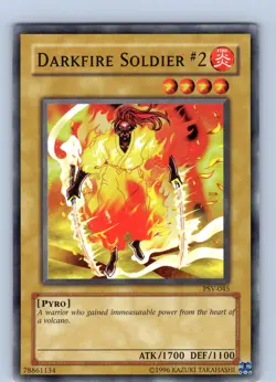 Yu-Gi-Oh TCG Darkfire Soldier #2 PSV-045 Unlimited Regular Common Card NM - Image 1