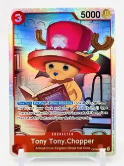 TONY TONY CHOPPER - SUPER RARE FOIL - OP08-007 SR - One Piece Two Legends TCG NM - Image 1