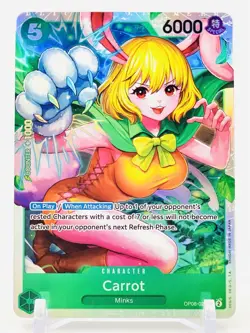CARROT - SUPER RARE FOIL - OP08-023 SR - ENGLISH - One Piece TCG - Two Legends - Image 1