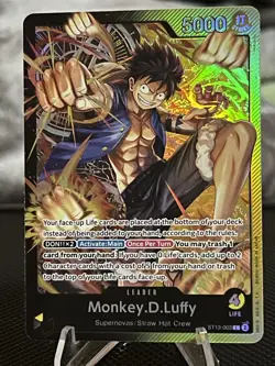 Monkey.D.Luffy ST13-003 Ultra Deck: The Three Brothers Foil One Piece TCG - Image 1