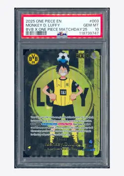 One Piece PSA 10 Monkey D Luffy L Promo 2025 ST13-003 BVB X One Piece English - Image 1
