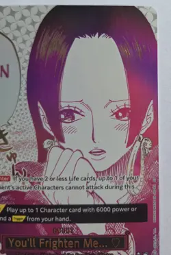One Piece OPTCG English You'll Frighten Me...Boa Hancock Parallel Event OP14-118 - Image 3