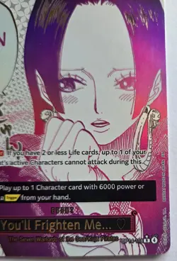 One Piece OPTCG English You'll Frighten Me...Boa Hancock Parallel Event OP14-118 - Image 5