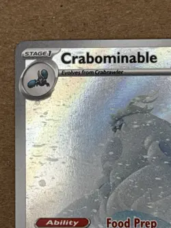 Pokemon TCG Stellar Crown Crabominable Illustration Card 149/142 Rare English - Image 3