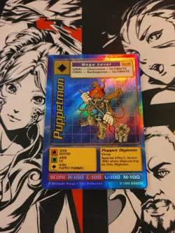 Bandai Puppetmon Bo-96 Mega Level Digimon Holo Foil Card 1st Ed. 1999 - LP - Image 1