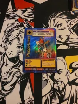 Bandai Puppetmon Bo-96 Mega Level Digimon Holo Foil Card 1st Ed. 1999 - LP - Image 4