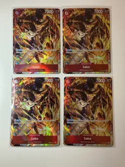 Sabo OP05-007 Illustration Box Vol. 5 Promo 4 Card Play Set Lot One Piece - Image 1