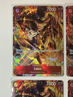 Sabo OP05-007 Illustration Box Vol. 5 Promo 4 Card Play Set Lot One Piece - Image 2