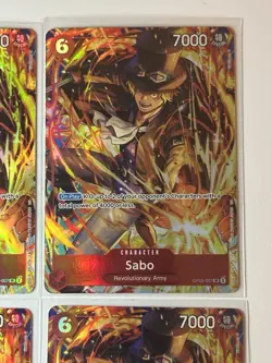 Sabo OP05-007 Illustration Box Vol. 5 Promo 4 Card Play Set Lot One Piece - Image 3