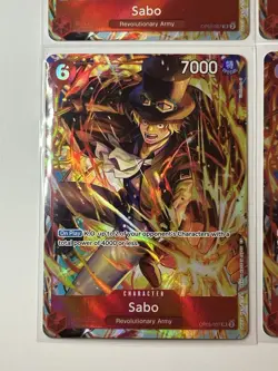 Sabo OP05-007 Illustration Box Vol. 5 Promo 4 Card Play Set Lot One Piece - Image 4