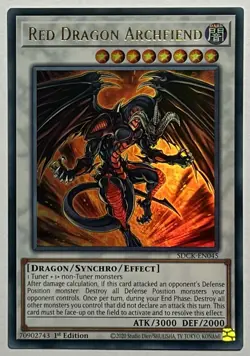 Red Dragon Archfiend SDCK-EN045 (NM) Ultra Rare 1st Edition YuGiOh! TCG Card - Image 1