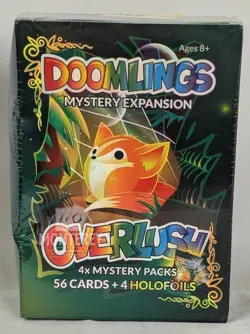 Doomlings Overlush Mystery Expansion Box 56 Cards + 4 Holofoils New Sealed - Image 1