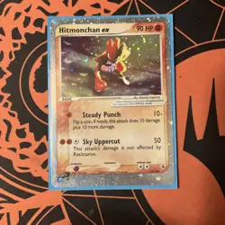 Pokemon TCG Hitmonchan EX Ruby and Sapphire Holo Ultra Rare Card 98/109 LP - Image 1