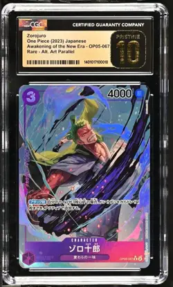 Zorojuro OP05-067 Alt Art CGC 10 Pristine Awakening of a New Era One Piece Card - Image 1