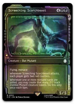 Screeching Scorchbeast (Showcase) #332 (Foil) (NM) Fallout PIP Magic MTG - Image 1