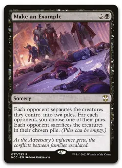 Make an Example #37 (NM) Streets New Capenna NCC Magic MTG - Image 1