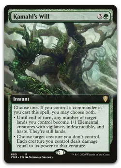 Kamahl's Will (Extended Art) #680 (NM) Commander Legends CMR Magic MTG - Image 1