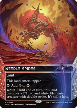 Needle Spires (0030) (Borderless) [Edge of Eternities: Stellar Sights] Magic MTG - Image 1