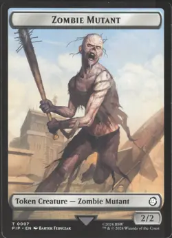 Zombie Mutant // Copy Token 7 // 1 Token Magic: the gathering Fallout - Image 1