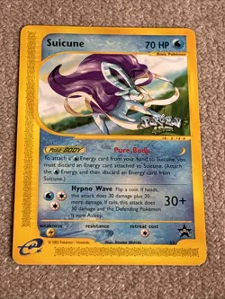 Suicune 53 Black Star Promo Pokemon WOTC Regular Card Pokemon 4Ever Stamp NM - Image 1