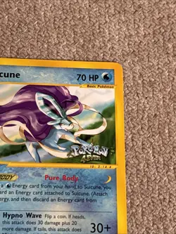 Suicune 53 Black Star Promo Pokemon WOTC Regular Card Pokemon 4Ever Stamp NM - Image 4