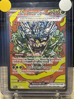 Pokemon TCG Prismatic Evolutions Teal Mask Ogerpon Ex 145/131 SIR NM Full Art - Image 1