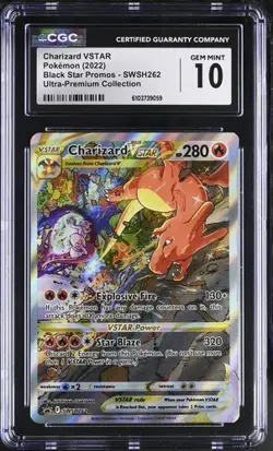 Charizard VSTAR *CGC 10* Full Art Holo *Sword & Shield UPC Promo* #262 *2022 - Image 1