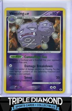 2009 Pokemon Rising Rivals #87/111 Weezing Reverse Holo F706 - Image 1