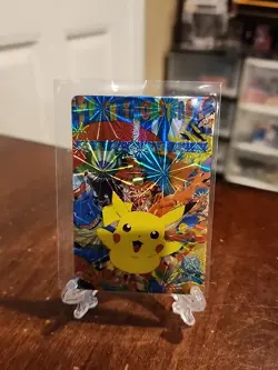 1999 Pokemon Pocket Monsters Bandai Sticker/Card #15 Pikachu - Image 1