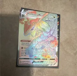 Pokemon TCG 2 Card Lot Rayquaza VMAX Evolving Skies Holo Rapid Strike - Image 1