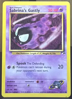 Pokemon Pokemon TCG: Sabrina's Gastly 093/132 Gym Heroes Vintage (English) Card - Image 1