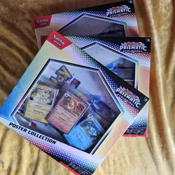 Pokemon TCG Prismatic Evolutions Poster Collection x3 FREE SHIPPING - Image 1