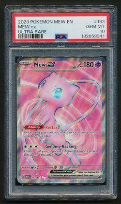 Mew ex 193/165 Ultra Rare Holo Pokemon 2023 S&V 151 English PSA 10 MINT - Image 1
