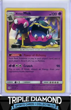 2017 Pokemon Sun & Moon #58/149 Alolan Muk Holo F704 - Image 1