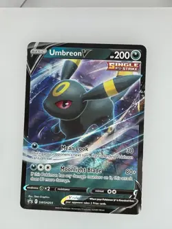 2019 Pokemon SWSH Black Star Umbreon V SWSH203 NM - Image 1