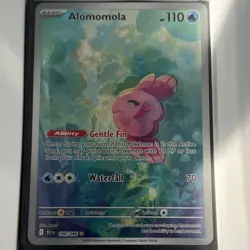 Pokemon Alomomola 108/086 Sv: Black Bolt Holo Illustration Rare 110 HP Basic - Image 1