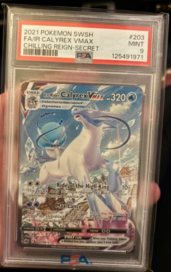 Ice Rider Calyrex VMAX (Alternate Art Secret) 203/198 POKEMON TCG PSA MINT 9 - Image 1