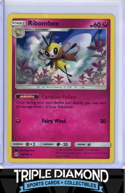 2017 Pokemon Sun & Moon #93/149 Ribombee Holo F703 - Image 1