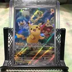 Pokemon TCG Pikachu SVP Paldea Evolved Black Star Promo Full Art Holo New Sealed - Image 1