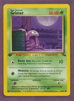 1999 Pokemon First Edition Grimer 48/62!! - Image 1