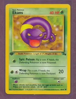 1999 Pokemon First Edition Ekans 46/62!!! - Image 1