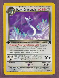 1999 Pokemon First Edition Dark Dragnonair 33/82!! - Image 1